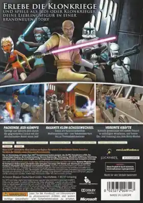 Star Wars The Clone Wars Republic Heroes (USA) box cover back